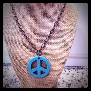 Boho Peace Sign necklace